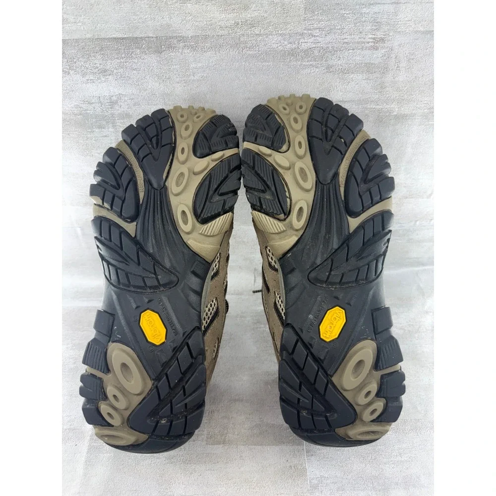 Merrell Moab Ventilator Men Sz 9 Hiking Shoes Walnut Brown Low Top J86591 Vibram